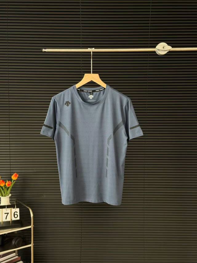 New arrival Descente summer four-color basic breathable quick-drying running spo