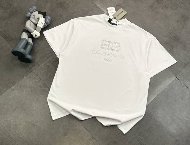 Balenciaga Paris family hot diamond logo short-sleeved T-shirt! Balenciaga 25 ne