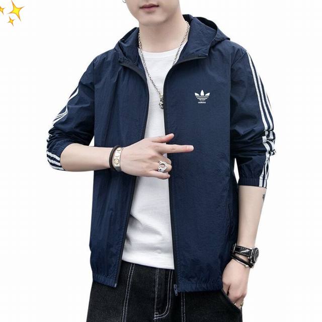 for Adidas Adidas Trefoil 2025 new sun protection clothing skin clothing jacket