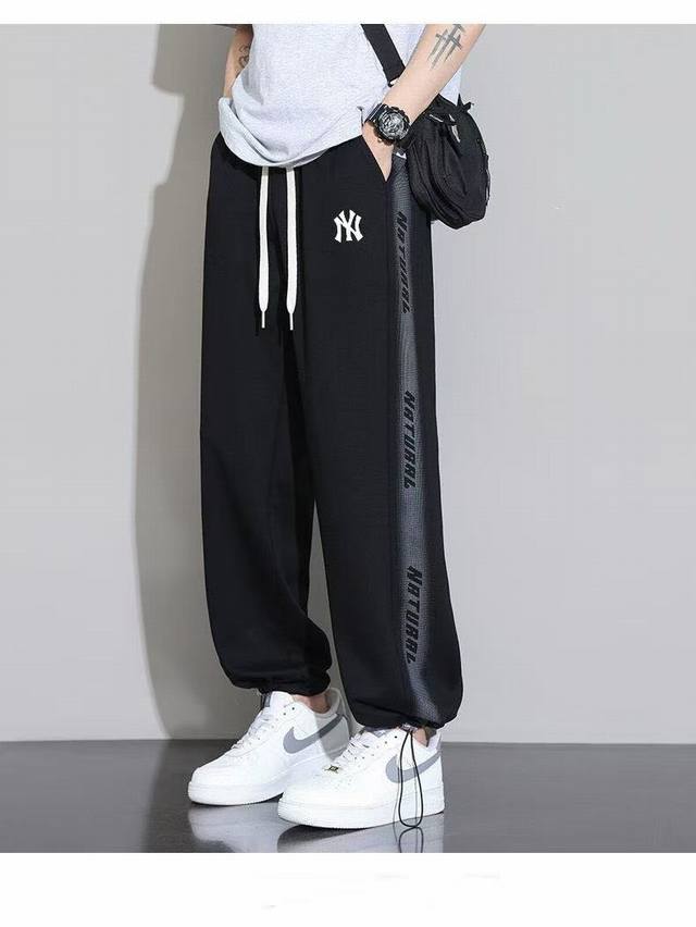 for Mlb Yankees Ny imported printed flower cuff straight two-way pants Mlb Yanke
