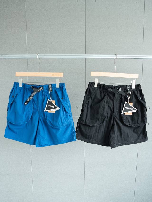 Original quality Gr Micci X And W Nder joint large pocket nylon shorts Unisex Co