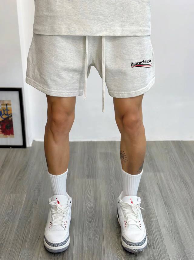 Balenciaga Coke Basic Print Double-strand 400g Pure Cotton Terry Men and Women C
