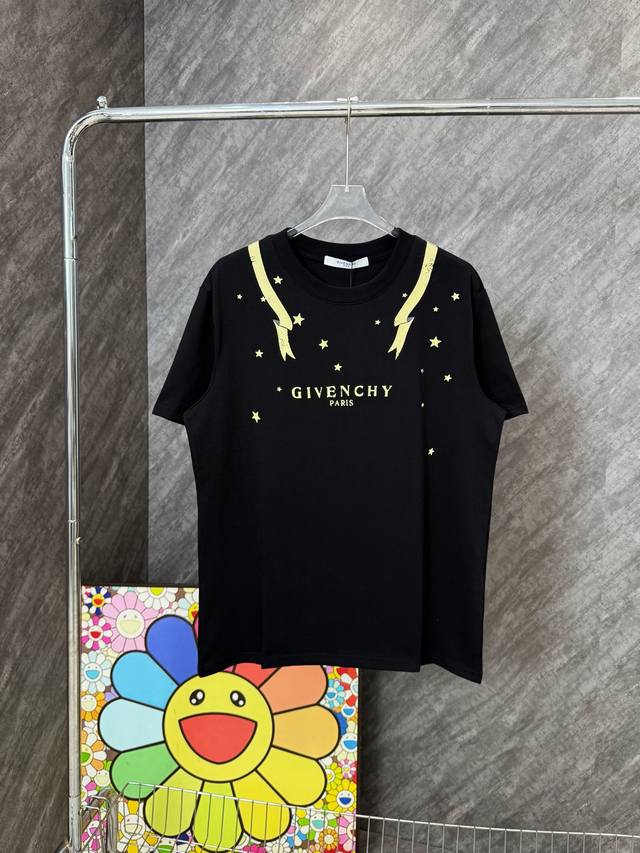 Givenchy letter sun god print round neck short sleeves Givenchy official website