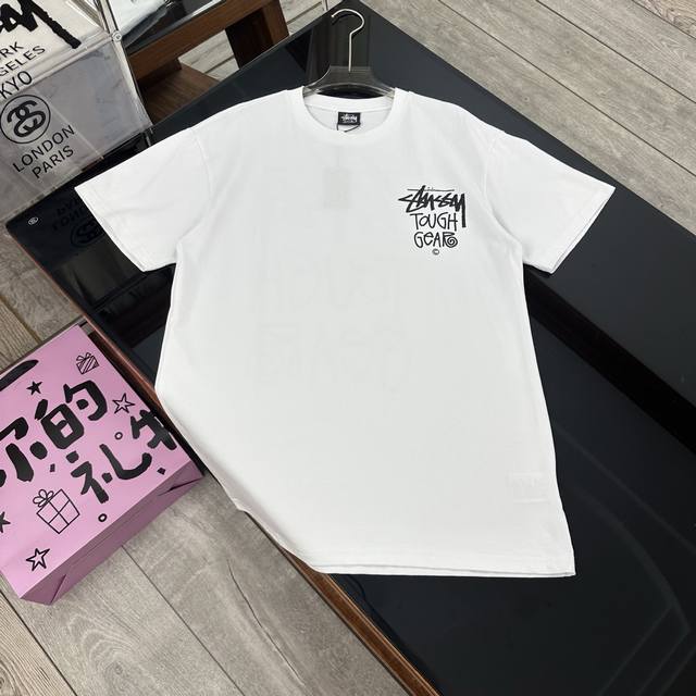 Stussy 25Ss city limited Tough Gear printed short-sleeved T-shirt for men and wo