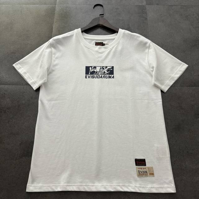 Evisu Fushen 2025 new Daruma Buddha head large M short-sleeved T-shirt High vers