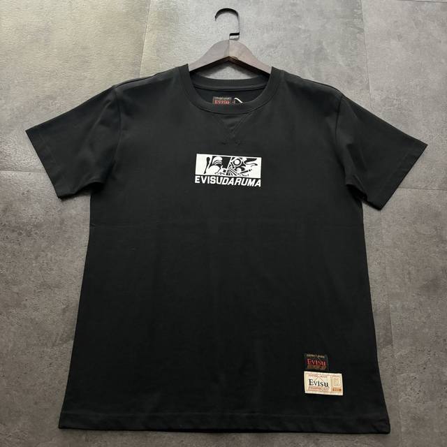 Evisu Fushen 2025 new Daruma Buddha head large M short-sleeved T-shirt High vers