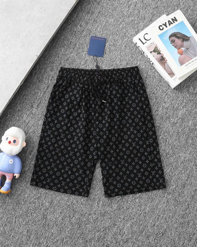 Louis Vuitton Lvlujia 25 new full-print old flower jacquard quick-drying shorts