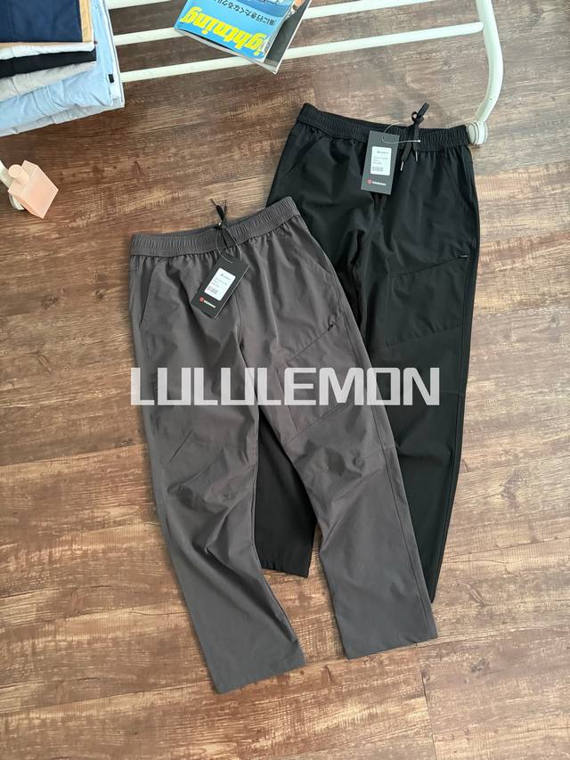 Color: Black, Gray Size: L to 4Xl Lulu 25 new spring series men's casual pants O