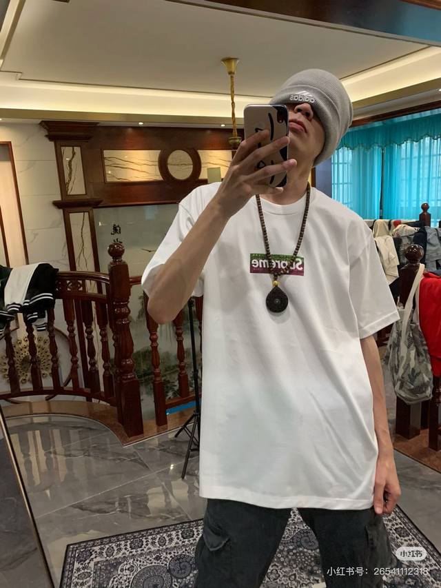 Product name: Supreme Ss25 Charity Boxlogo New Printed Short Sleeve Back Letter
