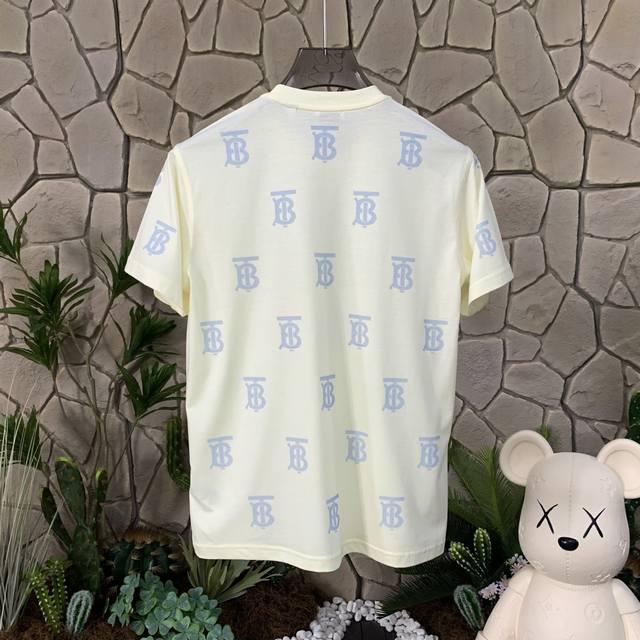 Burberry Burberry full print exclusive logo decoration cotton short sleeve drop