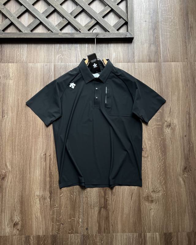 Descentegolf Men's Polo Ice Silk Short Sleeve Men's Polo Shirt Summer New Produc