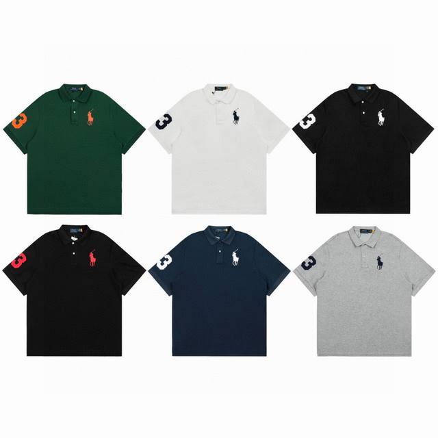 Top quality Ralph Lauren classic embroidered Malaysian logo Polo short-sleeved T