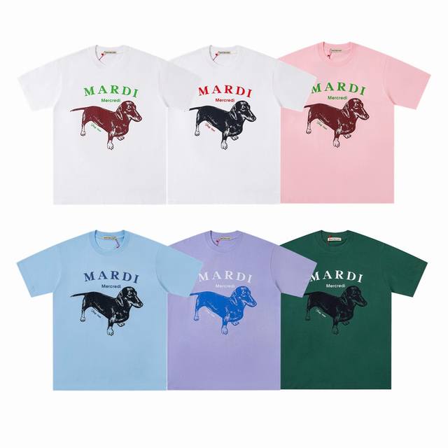 Mardi Mercredi SS25 Classic Dachshund Series Round Neck Short Sleeve T-Shirt - O