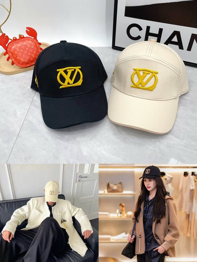 with dust bag Louis Vuitton new spring and summer baseball cap Lv couple basebal