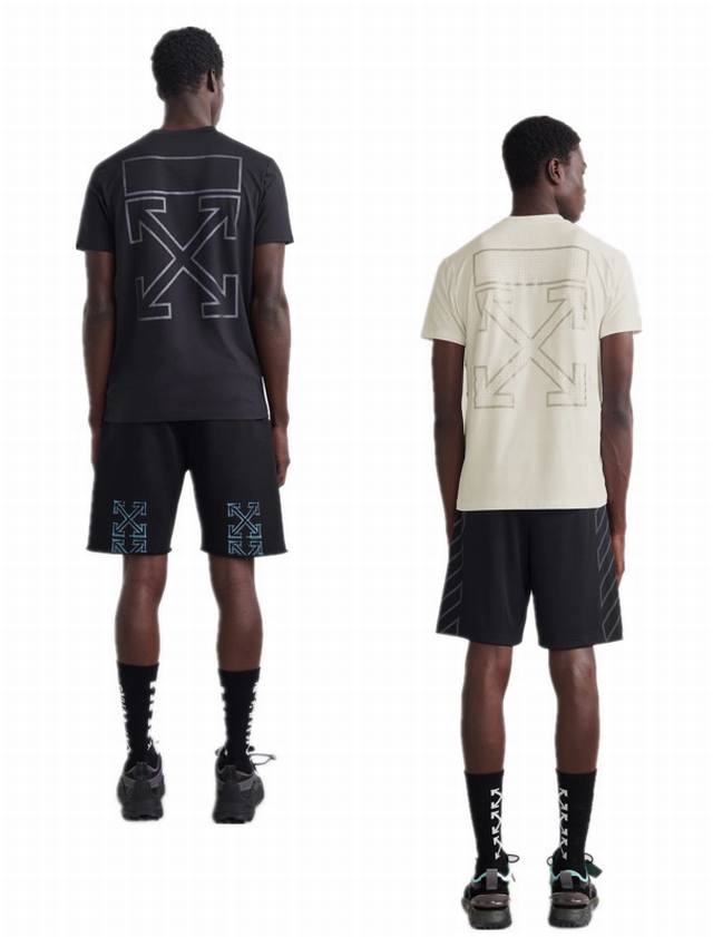 Ss new spring and summer Brand: Off-White 3M reflective arrow short-sleeved T-sh