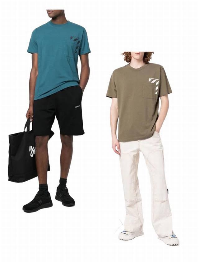 Ss latest spring and summer style Brand: Off-White Pocket line zebra line short-