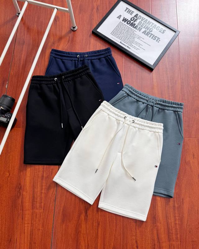 Original quality Tommy classic embroidered shorts shorts classic all-match pure