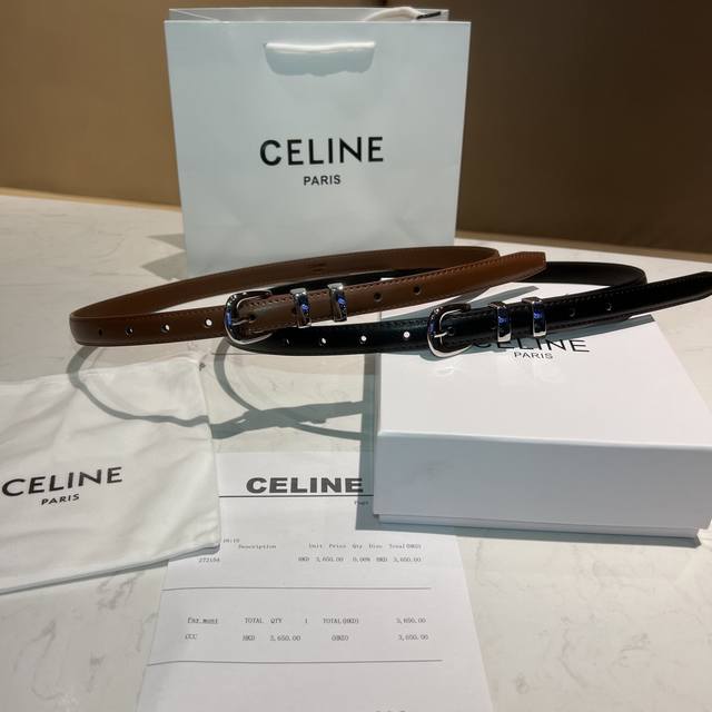 Celine women's belt belt gift box packaging - the latest original authentic, cou
