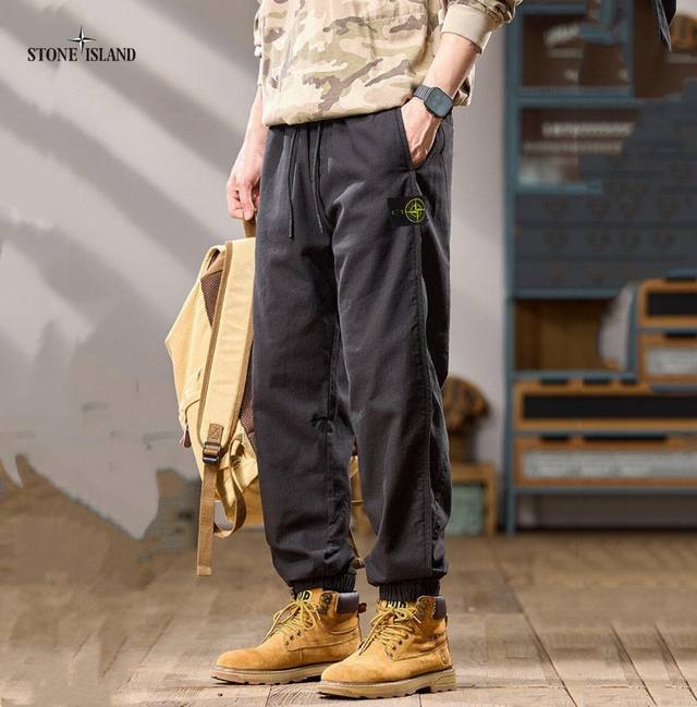 Stone Island summer thin quality pure cotton lightweight outdoor style casual tr
