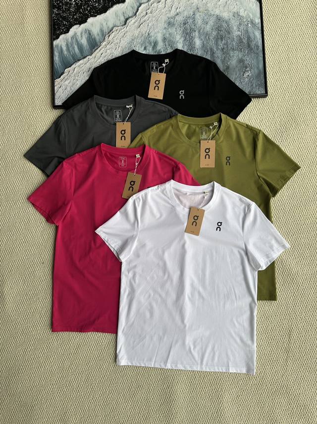 On Anpao solid color quick-drying sports round neck T-shirt, functional quick-dr