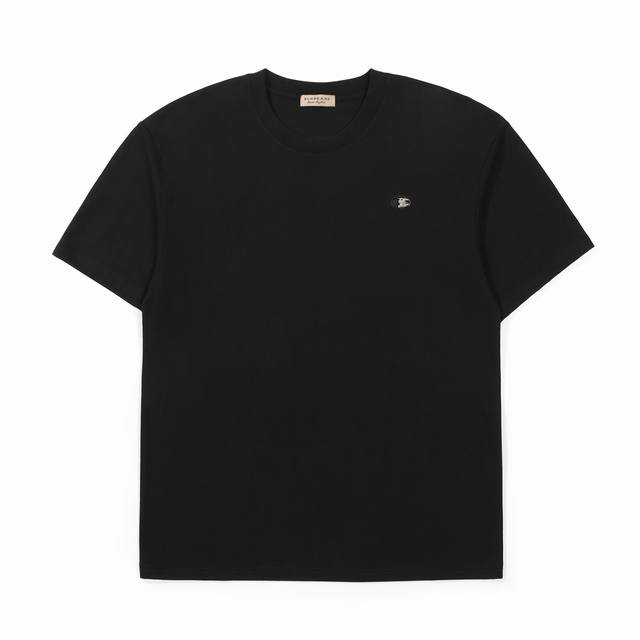 Burberry Bbr Burberry leather label hardware printed cotton short-sleeved T-shir