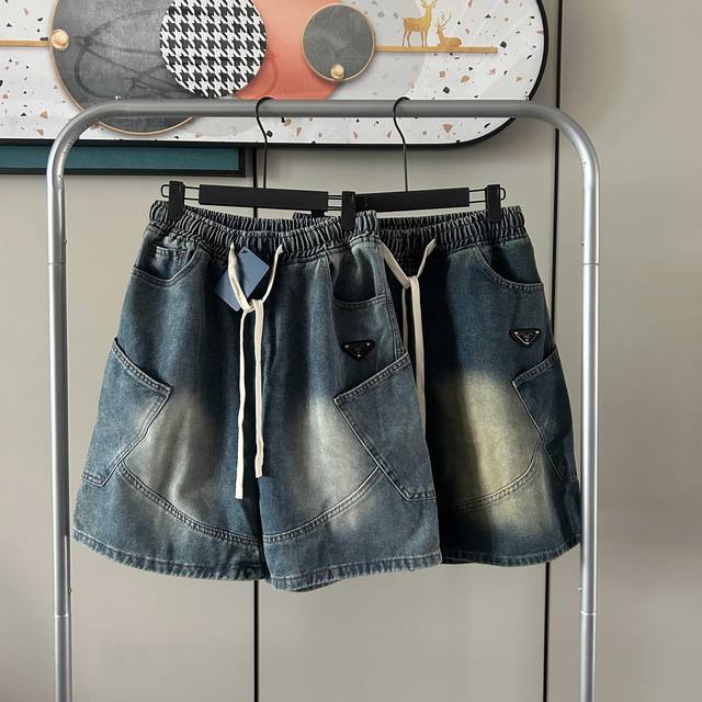 Prada Prada denim casual sports shorts To be honest, when I first received the g
