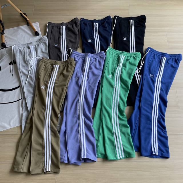 Detail picture Counter quality Adidas Adidas clover three-bar trousers four seas