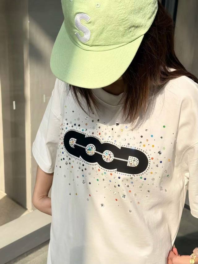 Goodbrand 25Ss new colorful diamond letter logo hollow silicone printing loose u