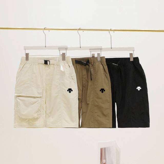 for Descente 25 counter new nylon quick-drying drawstring shorts Loose version b