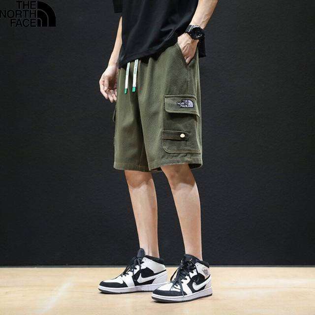 The North Face new summer style, men's elastic waist loose ice silk fashion shor