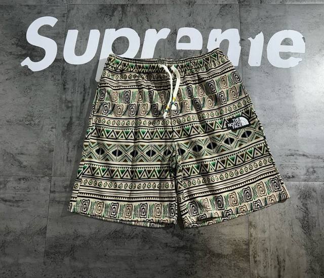 The North Face cashew flower stitching designer retro casual couple shorts Breat