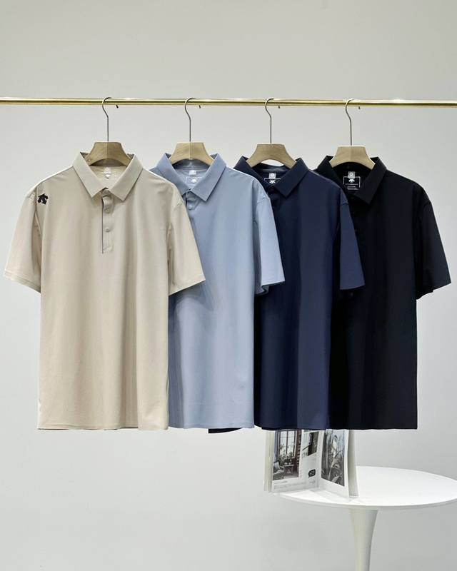 No discount Descente 25Ss summer new lapel Polo shirt outdoor breathable ice sil