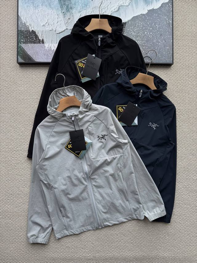 Arc'teryx's new summer embroidered outdoor hooded skin jacket sun protection clo