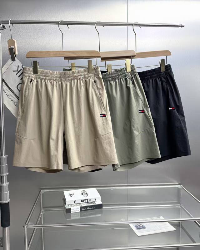 Tommy classic embroidered summer shorts classic all-match outdoor shorts Skin-fr