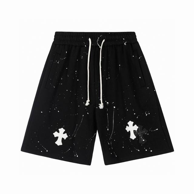Chrome Hearts Ch Chrome Hearts Heavy Industry High Gram Weight Splashed Ink Cros