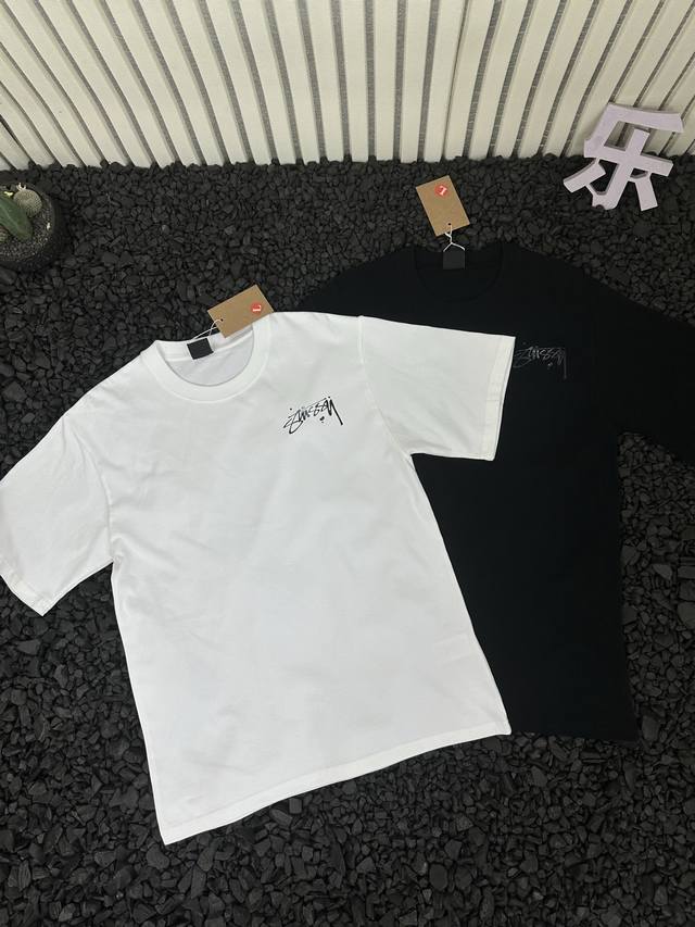 Stussy 25Ss summer new classic hot-selling mercury print pattern loose casual sh