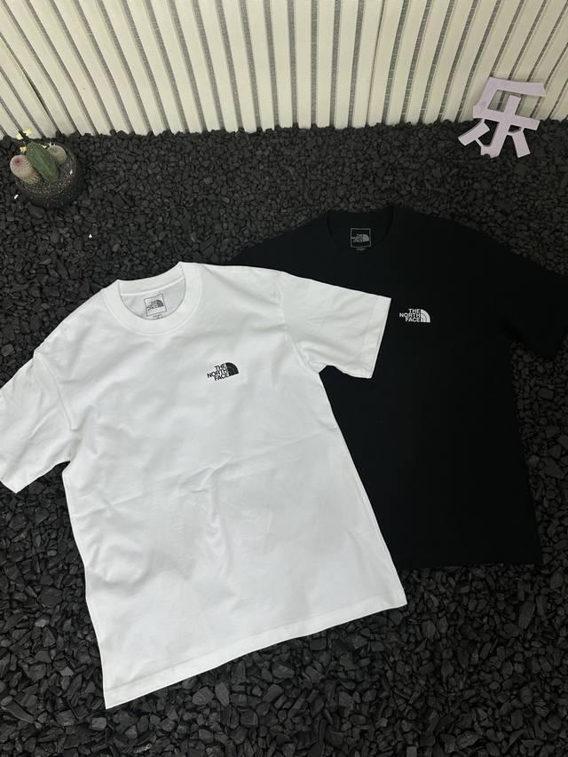 The North Face 25Ss summer short-sleeved T-shirt with mountain print on the back