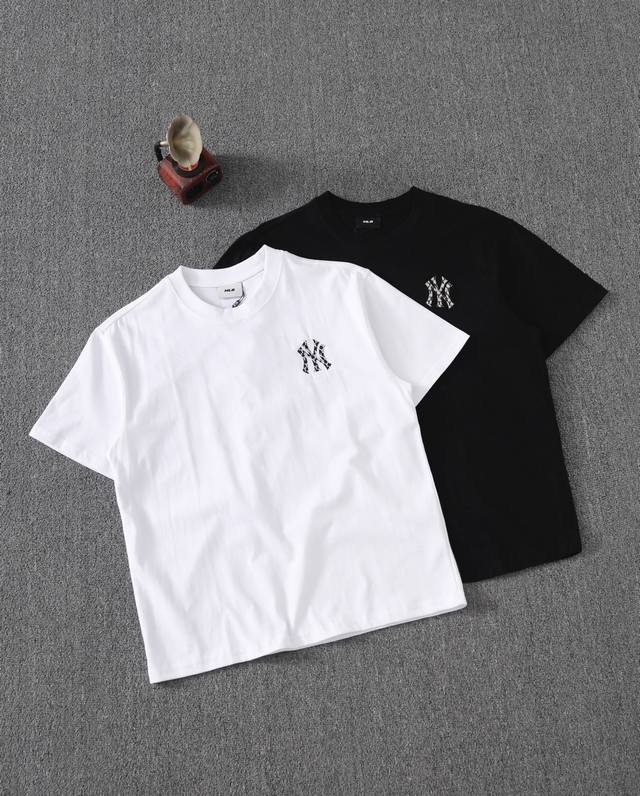 Mlb men and women couple embroidery print series sports T-shirts with big logo c