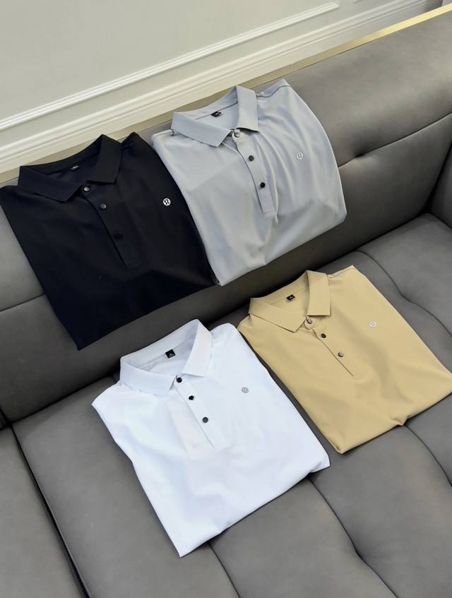 Lululemon Polotraining Tough casual business style ice silk seamless Polo shirt