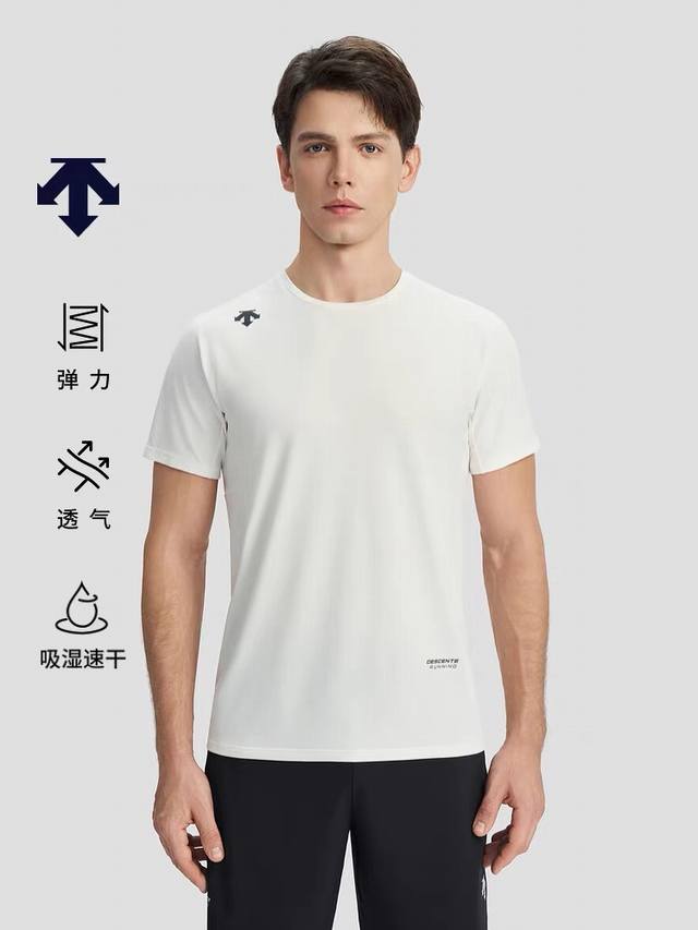 Descente Running360 running sports fitness men's quick-drying short-sleeved swea