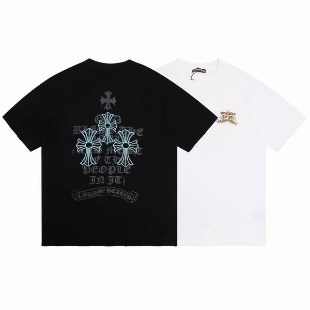 Chrome Hearts 2025Ss new front and back pattern letter embroidery couple casual