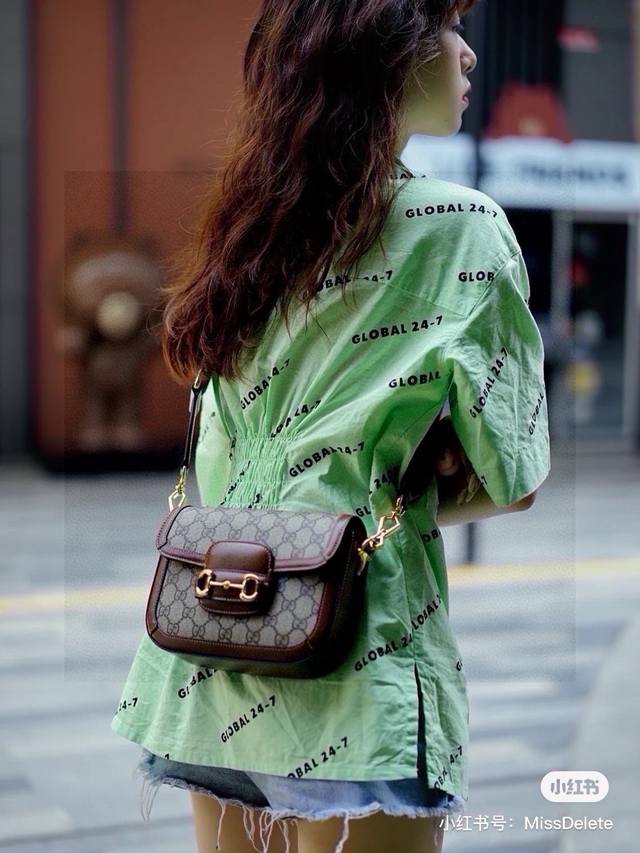 Gucci 1955 Horsebit Small Size With two shoulder straps Gucci's newly launched 1