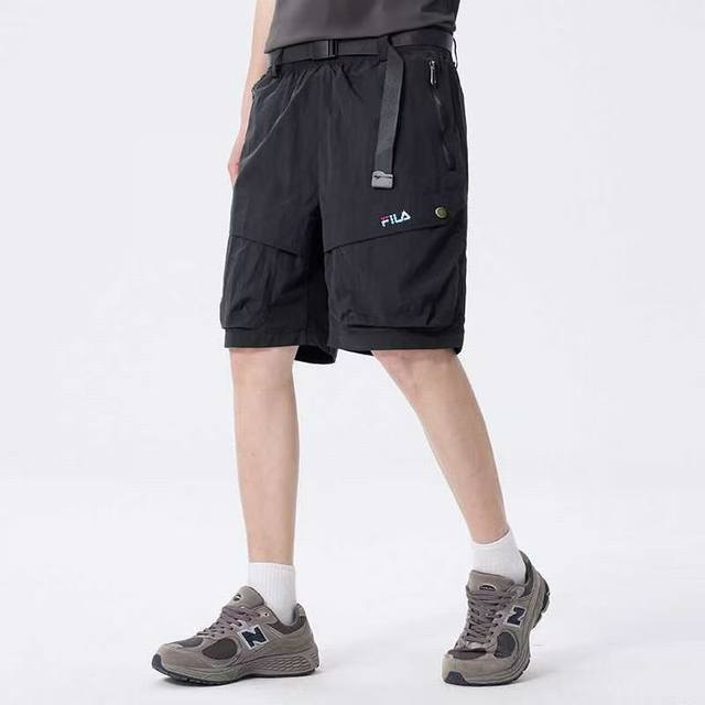 New arrival from Mada Fila summer outdoor breathable large pocket work shorts. H