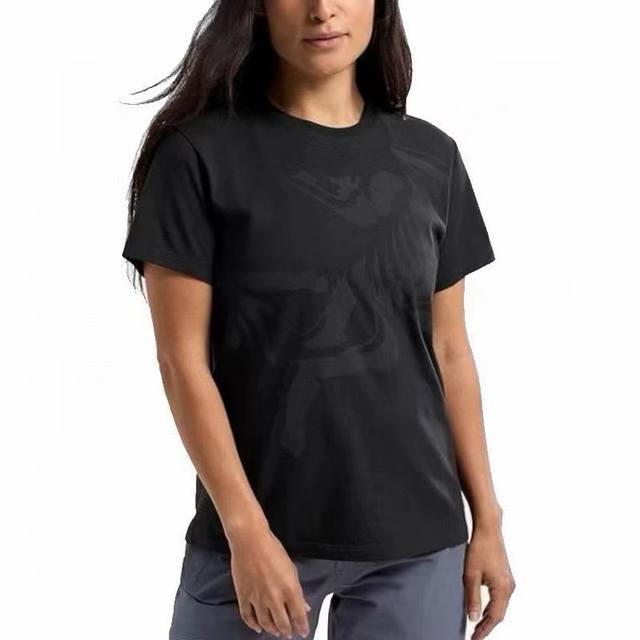 Arc'teryz Arc'teryx Tricolor Bird Cotton Women's Short Sleeve Big Bird Logo Roun
