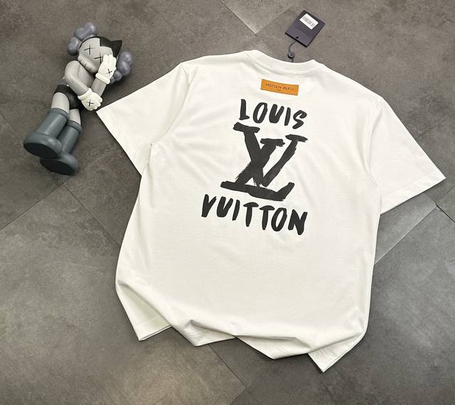Louis Vuitt Louis Vuitton full print short-sleeved T-shirt Specially customized