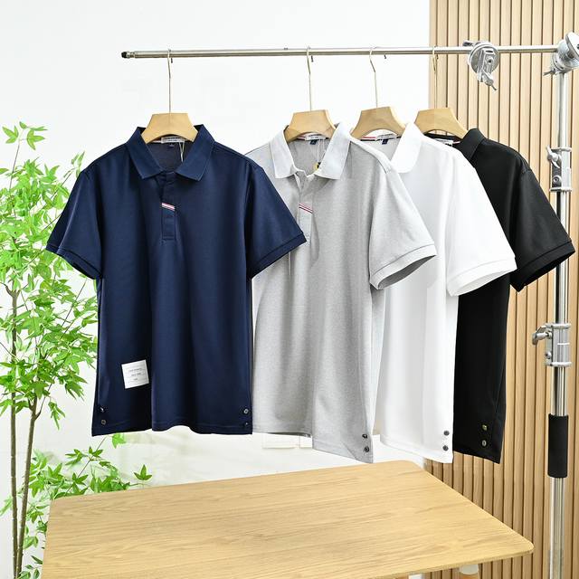 New arrival: Beige Style number: 82511# Thom Browne.2025 Summer chest ribbon str