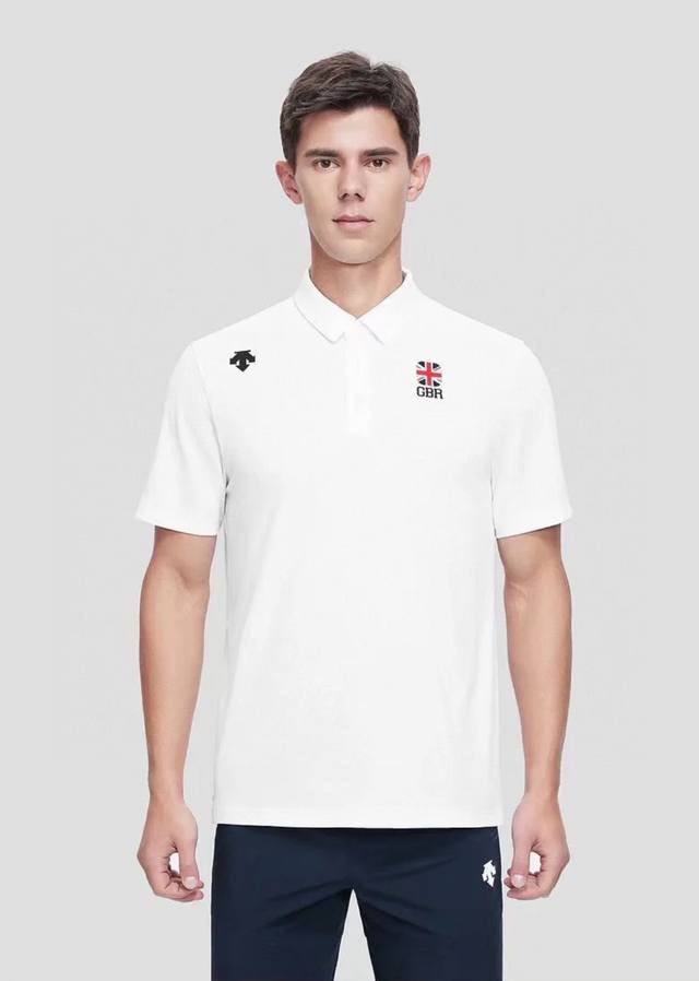 New Descente quick-drying Polo shirt upper body picture Descente British Triathl