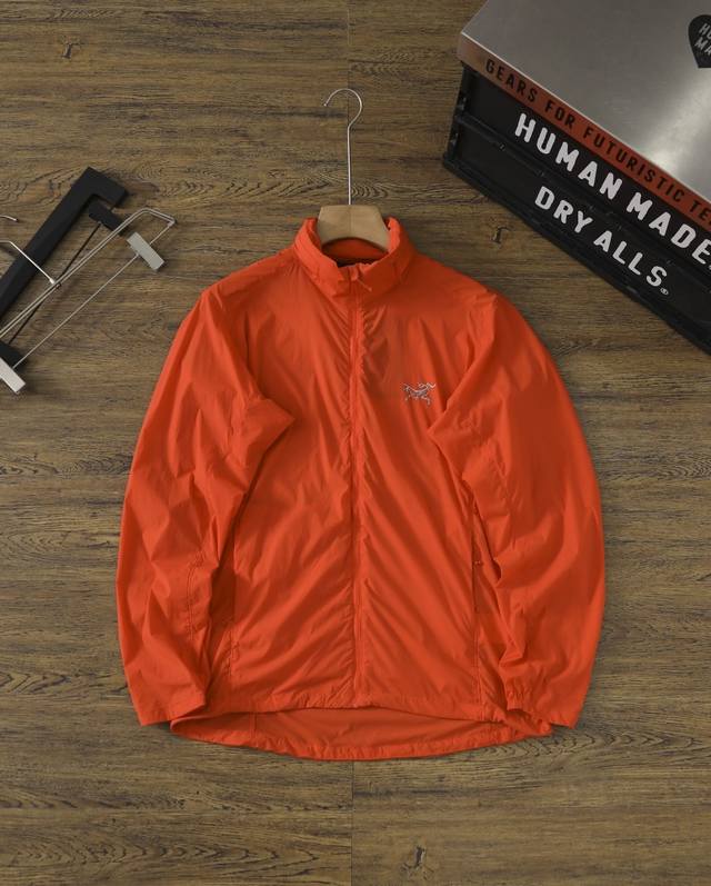 for Arc'teryx Nodin Jacket Stand Collar Lightweight Men's Wind Shell Jacket Colo