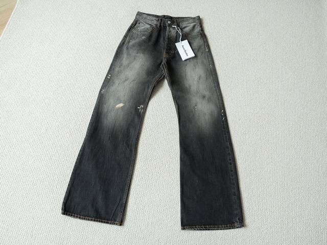 Top quality control strongly recommended jeans Acne Studio Ac Black Ink Splash M