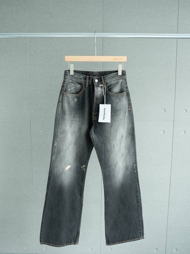 Top-quality quality-controlled jeans Acne Studio Ac Black Ink M version Vintage